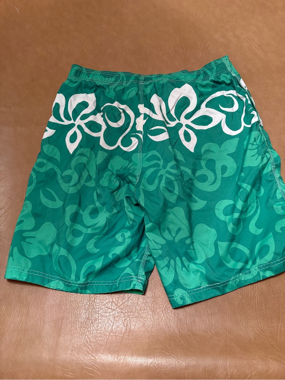 Green Floral Board Shorts